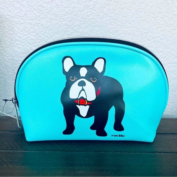 Frenchie English Bulldog Boston Terrier Dog Makeup Travel Bag Pouch - Picture 1 of 3